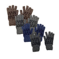 4 Pack Men's Thermal Fleece Lined Winter Insulated Knit Thick Gloves