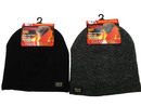2 Pack Mens Thermal Baggy Beanie slouchy winter Fleece lined Hat Skull Men Women Cap