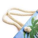 2 Pack Women's Colorful Canvas Tote Beach Bag With Double Rope Handle - Random 2 Pack