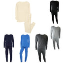 2 Piece Boys Thermal Long John Waffle Underwear Set for Kids Base Layer Set Thermal Underwear Kids