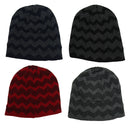 4 Pack Men's Thermal Fleece Lined Winter Insulated Beanie Hat