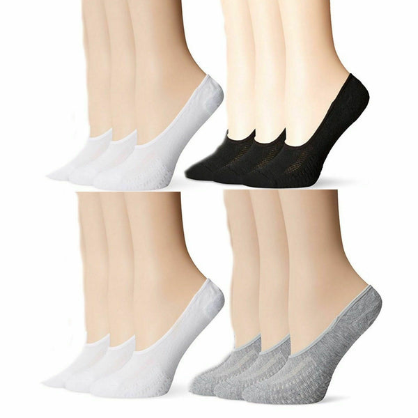 Womens Quality No Show Liner Low Cut Invisible Loafer Peds Cotton Socks