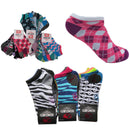 21 Pairs Ecko Red Women's Fun Print Low Cut Ankle Socks Assorted