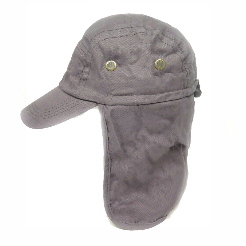 Fishing boating hiking army military snap brim hat with ear and neck flap
