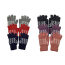 4 Pack Women's Thermal Fleece Lined Winter Insulated Knit Thick Gloves Random Assorted Colors