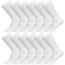 3-12 Pairs Non-Skid Diabetic Cotton Crew Circulatory Socks with Non Binding Top