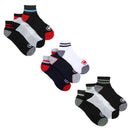 ECKO UNLTD Mens 6-Pack 1/2 Quarter Cushion Arch Compression Athletic Socks