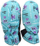 Magg Kids Toddlers Fleece Lined Winter Snow Print Glove Waterproof Mittens