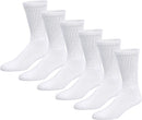2-12 Pairs Premium Women’s Colorful Soft Breathable Cotton Crew Socks, Non-Binding & Comfort Diabetic Socks (Fits Shoe Size 6-10)