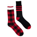 4-Pairs Clear Creek Wool Blended Plad Men's Boot Socks Shoe Size 9-13 Assorted Color