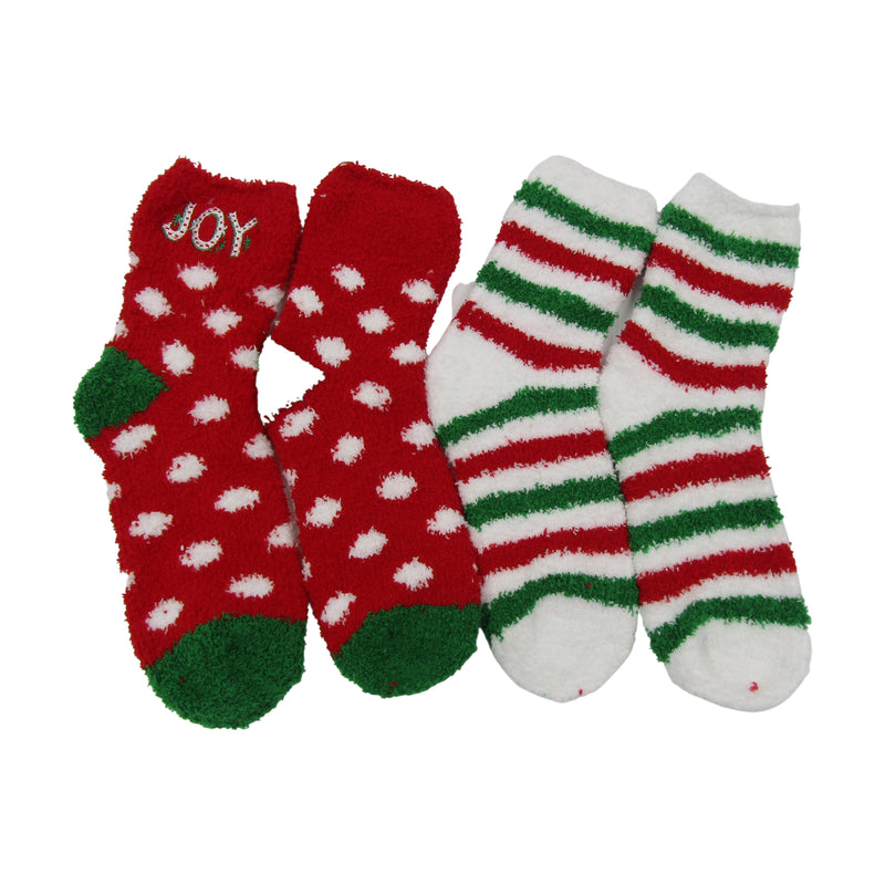 6-12 Pairs of Women's Bed Room Slipper Christmas Socks Soft & Comfy Fuzzy Multicolor Patterned Winter House Socks Assorted Colors