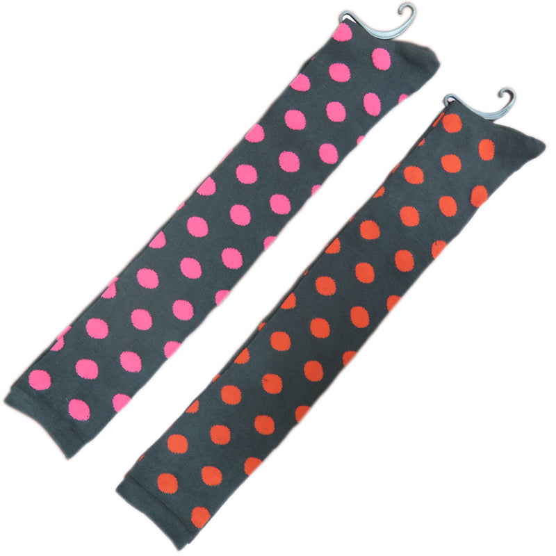 New Women's Assorted Color Over Knee High Polka Dot Cotton Socks Size 9-11