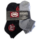 11-Pack New Ecko Unltd. Boy's Half Cushion Quarter Socks Shoe Size 9-11 Ages 7-14 years