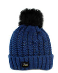 Polar Extreme Women's Thermal Insulated Fur Pom Pom Winter Hat Fleeced lined