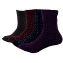 4 Pairs of Women's Thermal Soft Comfort Thick Casual Warm Lamb Wool Crew Socks