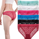 6-Pack Women's Lace Bikini Soft Lace Briefs Panties Sexy Lingerie Panty Underwear