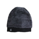 Thermal Fleece Dark Lined Warm Winter Hat Beanie With Fur Inside