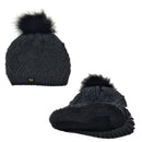 Polar Extreme Woman's Insulated Fleece Lined Thermal Winter Hat with Pom Pom