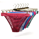6 Pack Women Lingerie G String Lace Underwear Sexy T-back Thong Sheer Panties