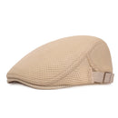 Men's Gatsby Ivy Newsboy Hat Baker Breathable Mesh Flat Beret Driver Cap