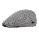 Men's Gatsby Ivy Newsboy Hat Baker Breathable Mesh Flat Beret Driver Cap