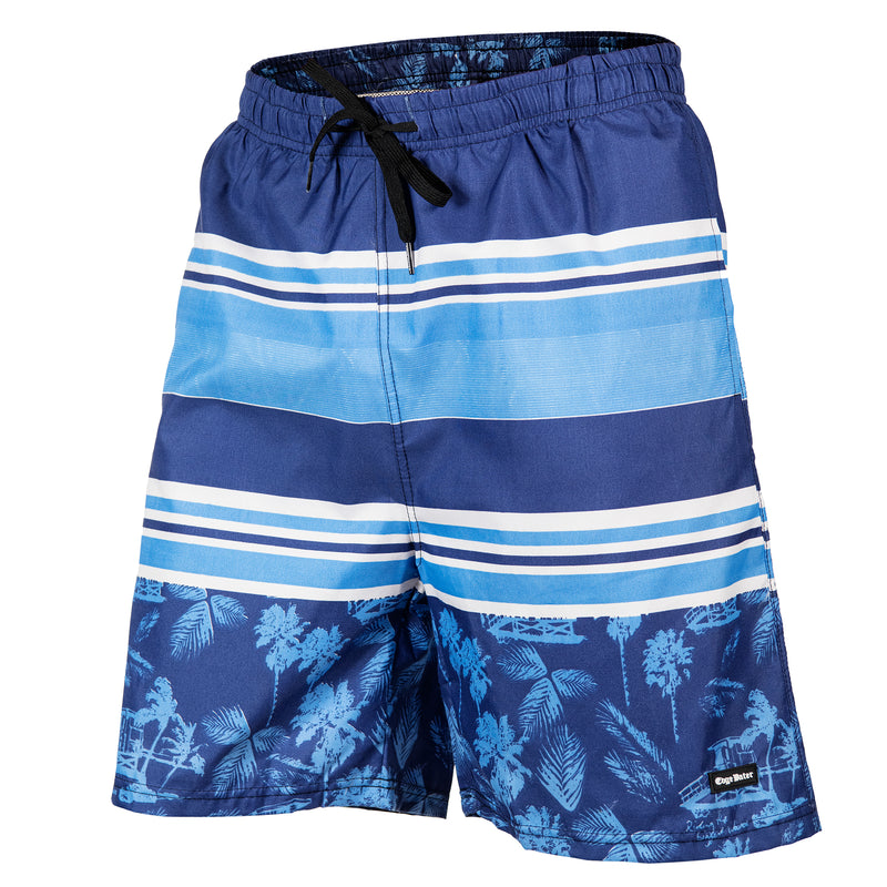 Anna Cavalary Men's Swim Trunks Quick Dry Beach Boardshorts Swimwear Bathing Suits Sportwear with Mesh Lining