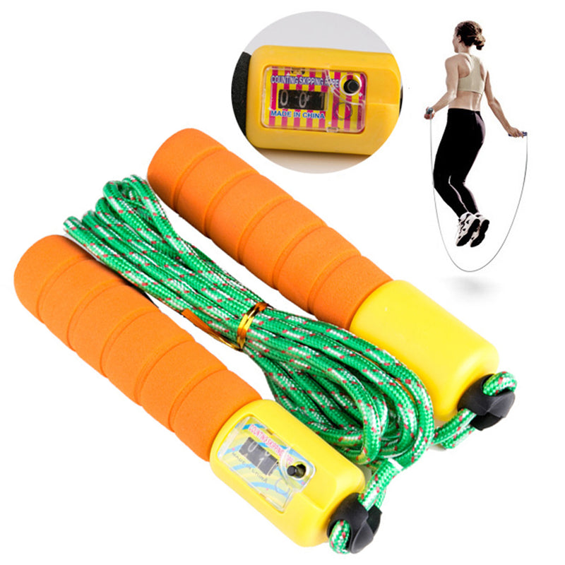 Sports Fitness Digital Jump Ropes With Counter for Kids and Adults Home