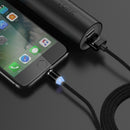 Encust's Break-Away-Safe Magnetic Type-C & Micro USB Cables | Preserve & Protect Your Devices | 3-Pack of Nylon Rapid Charging Cables | Compatible with USB-Type-C Laptops, Smartphones,