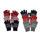 4 Pack Women's Thermal Fleece Lined Winter Insulated Knit Thick Gloves Random Assorted Colors