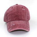 Vintage Distressed 100% Cotton Adjustable Solid Polo Denim Baseball Cap Hat Ball Dad Washed