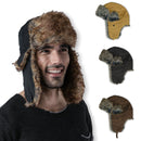 Men's Winter Warm Russian Hat Trooper Snow Ski Ushanka Waterproof Warm Lifestyle