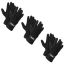 144 Pairs Men's Thermal Insulated Fleece Gloves w Strap WHOLESALE LOT