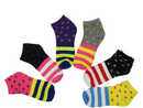 6-12Pairs Women's Ankle Liner Invisible No Show Low Cut Stars Cotton Socks