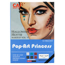 10-Piece Markup Set Halloween Hottie Costume Make Up Kit for Adults Pop Art Princess