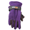 Sport World Blue Unisex Winter Fleece Gloves With Strap Assorted Color 3-Pack