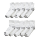 6-Pack Everlast Boy's Full Cushion Quarter Socks Size 9-11 (Ages 7-14 years)
