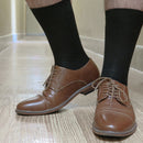 Beverly Hills Polo Club Mens Classic Ribbed Black Business Dress Socks Size 10-13