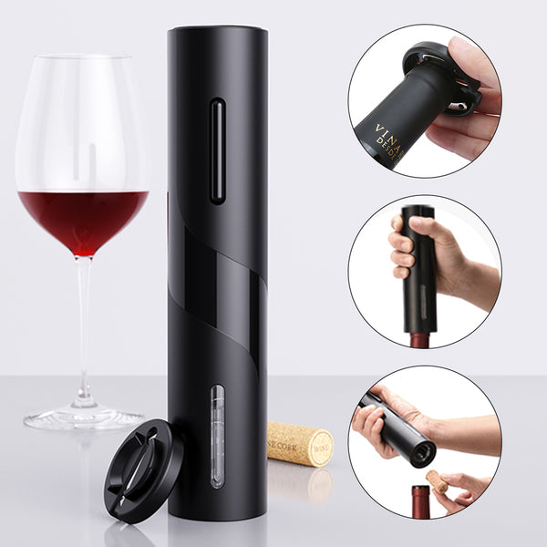 Electric Wine Opener Automatic Electric Wine Bottle Corkscrew Opener with Foil Cutter ( Battery Operated )