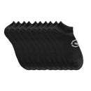 10, 20 or 30 Pairs of Ecko Men's Black Quick Dry Logo No Show Socks Athletic