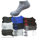 ECKO UNLTD Mens 6-Pack Performance Comfort No Show Arch Compression Cushion Athletic Socks