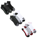 ECKO UNLTD Mens 6-Pack 1/2 Quarter Cushion Arch Compression Athletic Socks