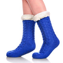 Women's Winter Super Soft Warm Cozy Fuzzy Fleece-lined Anti slip Grippers Slipper Socks