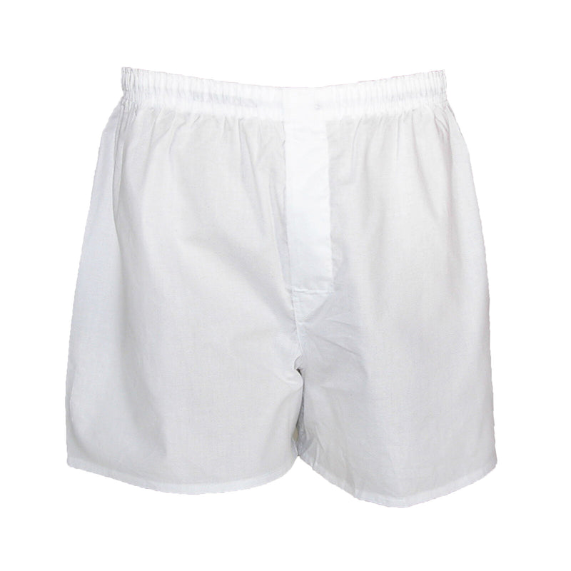 4-12 PACK Men's White Boxer Shorts W/ Comfortable Flex Waistband