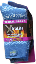 Polar Extreme Xtralite Thermal Fleece Lined Acrylic Winter Socks 2-Pack