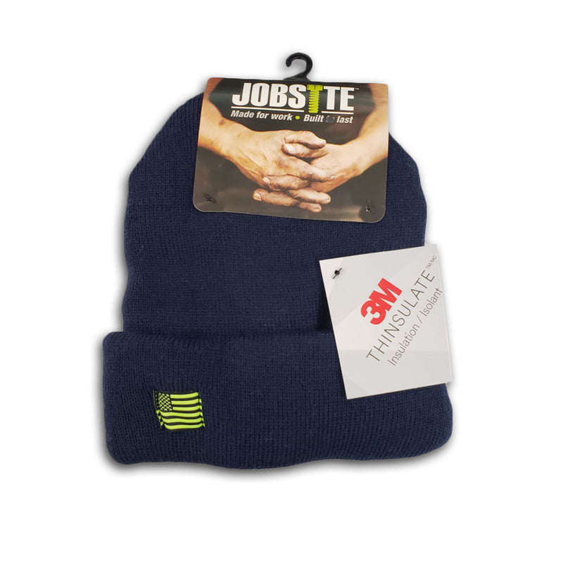 Jobsite Men's Ultra Thick Solid Cuffed Beanie with 3M Thinsulate Insulation