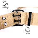 Casual Unisex Cotton Canvas Belt - Double Hole Grommet Web Belt for Men and Women -3 Pack
