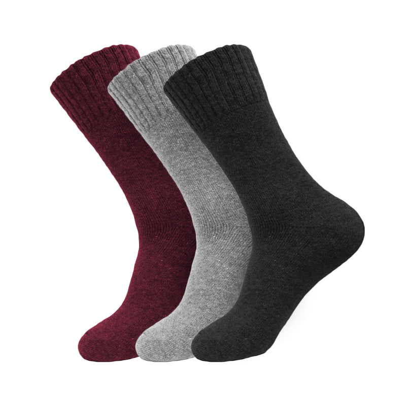 3 Pairs Men's & Women's Super Warm Heavy Thermal Lamb Wool Winter Sock