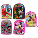 Marvel Boys And Girls 15-Inch Backpack with Padded Straps Spider Man Frozen Mickey