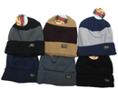 Polar Extreme Boy's Fleeced Lined Hat 2 Pack Assorted 1 Solid 1 Stripe