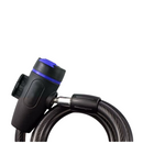 Bicycle Cable Lock Bike Lock Heavy Duty 80mm x 120mm Anti Theft with keys Black